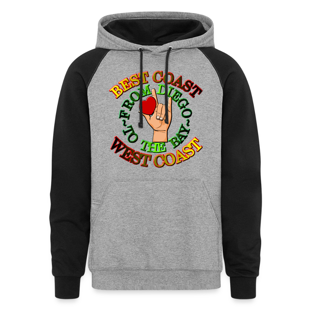 Best West Latte Luv Unisex Hoodie - heather gray/black