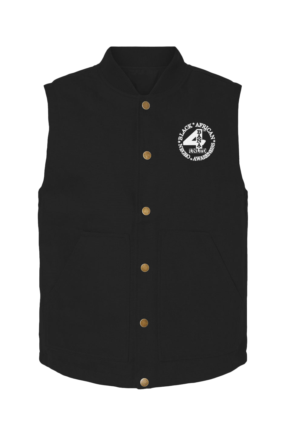 4 Banau 1W Embroidered Insulated Canvas Work Vest