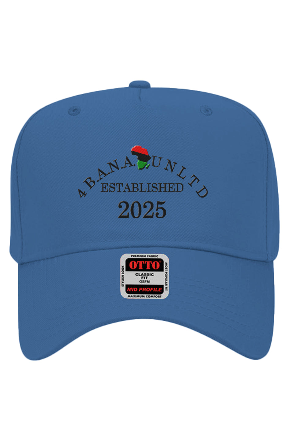 4 Banau EB Embroidered Otto 5 Panel Baseball Cap