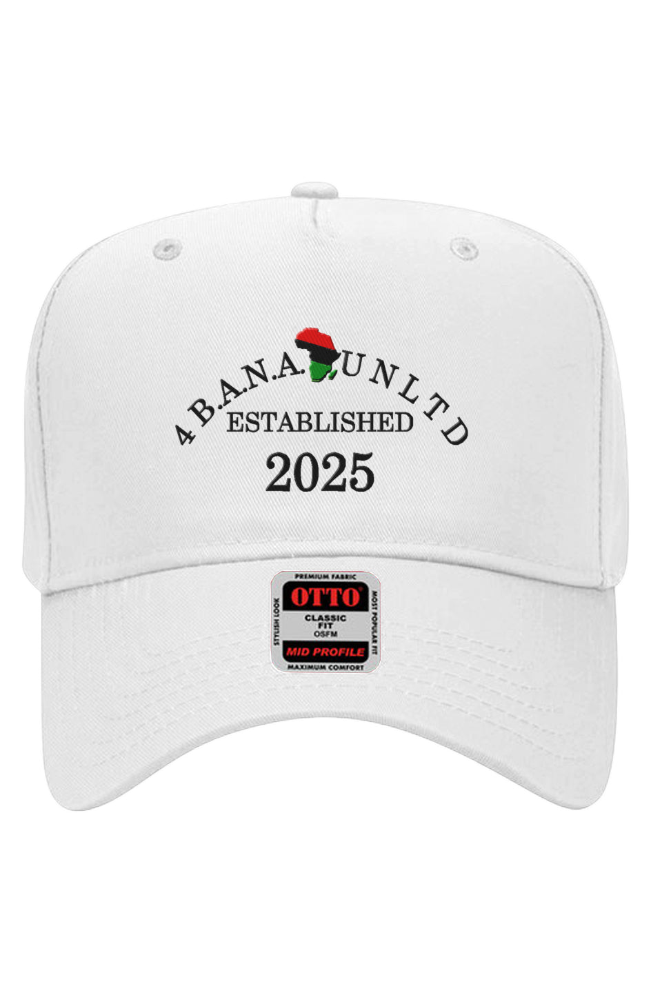 4 Banau EB Embroidered Otto 5 Panel Baseball Cap