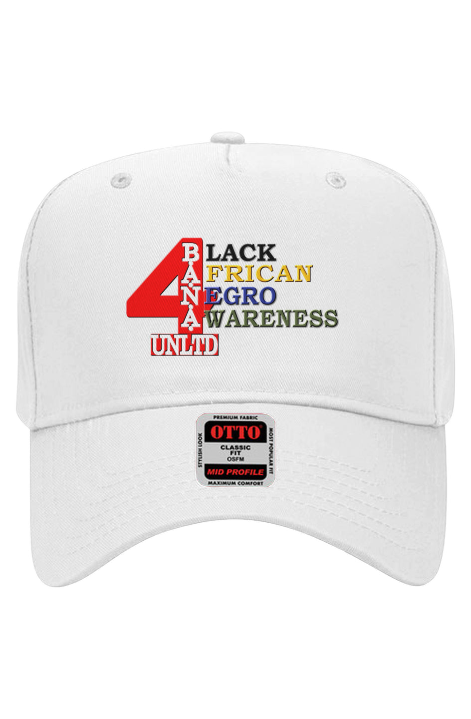 4 Banau CR Embroidered Otto 5 Panel Baseball Cap