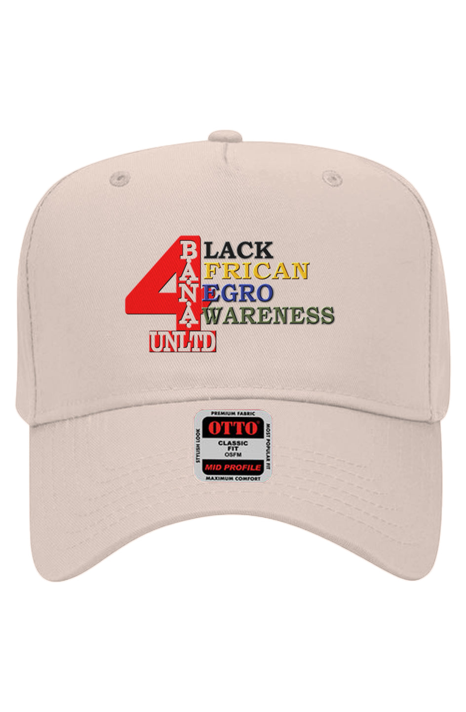 4 Banau CR Embroidered Otto 5 Panel Baseball Cap